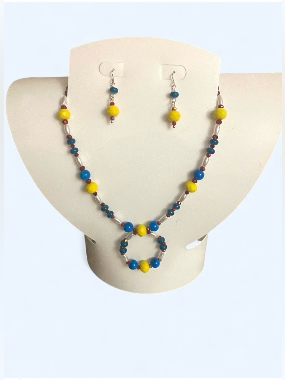 Elegant Multicolor Beaded Necklace set